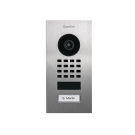 Doorbird IP Video Door Station D1101V Flush-mount, stainless steel V4A, brushed, Flush-mounting
